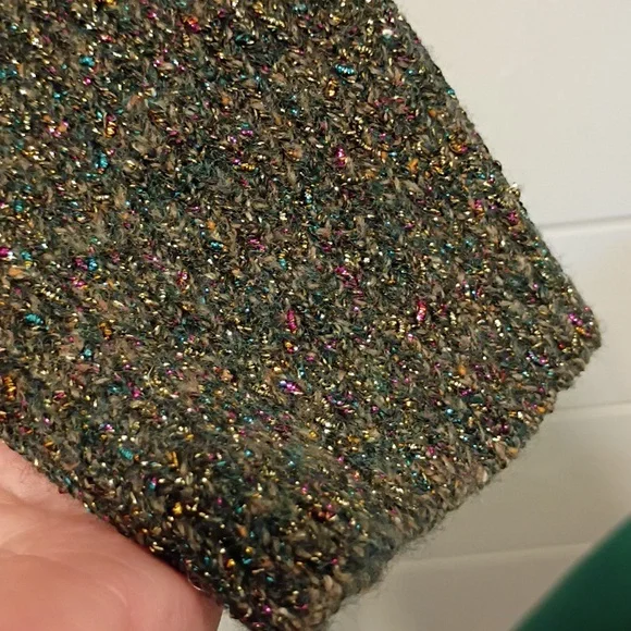 Ann Taylor Multicolor Metallic Crew Neck Holiday Sweater Size Petite Medium - Picture 5 of 5